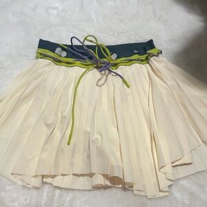 Nike Cream Skirt with Green and Purple Details